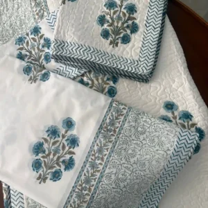 Neel Phoolanki - Super King Size Bedding Set: Bedsheet + Bedcover