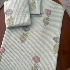 Saanjha Bloom - King Size - Bed Cover (95 x 108)