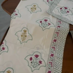 Raani Dariicha - Super King Size Bed Sheet (108 x 108)