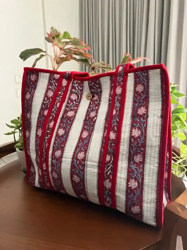 Tote Bags with Button Closure