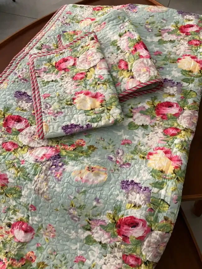 Pastel Garden - Super King Size - Bed Cover
