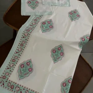 Noorani Bloom - Super King Size Bed Sheet (108 x 108)