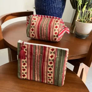 Flat Pouch & Small Travel Pouch Combo