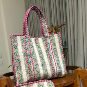 Tote Bags with Button Closure