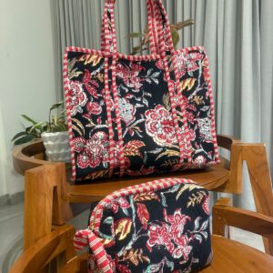 Zipper Tote Bag + Matching Pouch