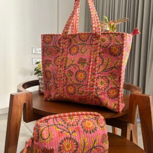 Zipper Tote Bag + Matching Pouch