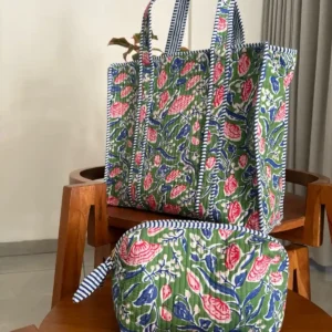 Zipper Tote Bag + Matching Pouch