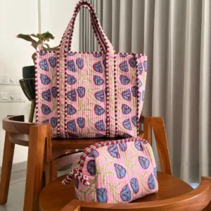 Zipper Tote Bag + Matching Pouch