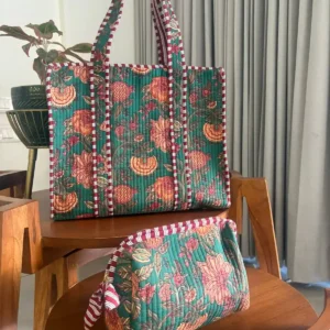 Zipper Tote Bag + Matching Pouch