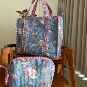 Zipper Tote Bag + Matching Pouch