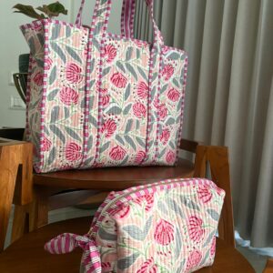 Zipper Tote Bag + Matching Pouch