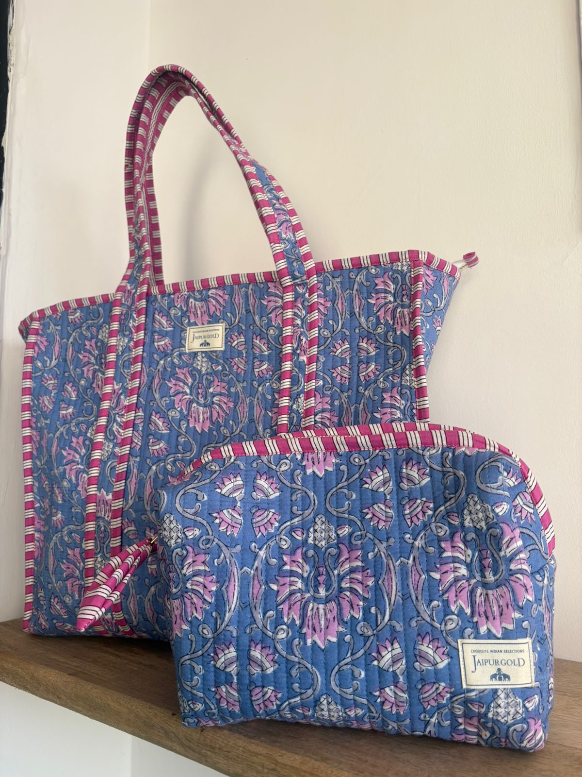 Zipper Tote Bag + Matching Pouch