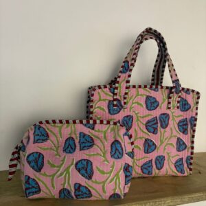 Mini Tote Bag + Matching Travel Pouch