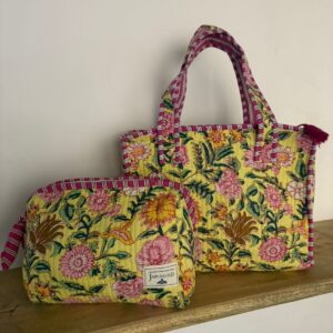 Mini Tote Bag + Matching Travel Pouch