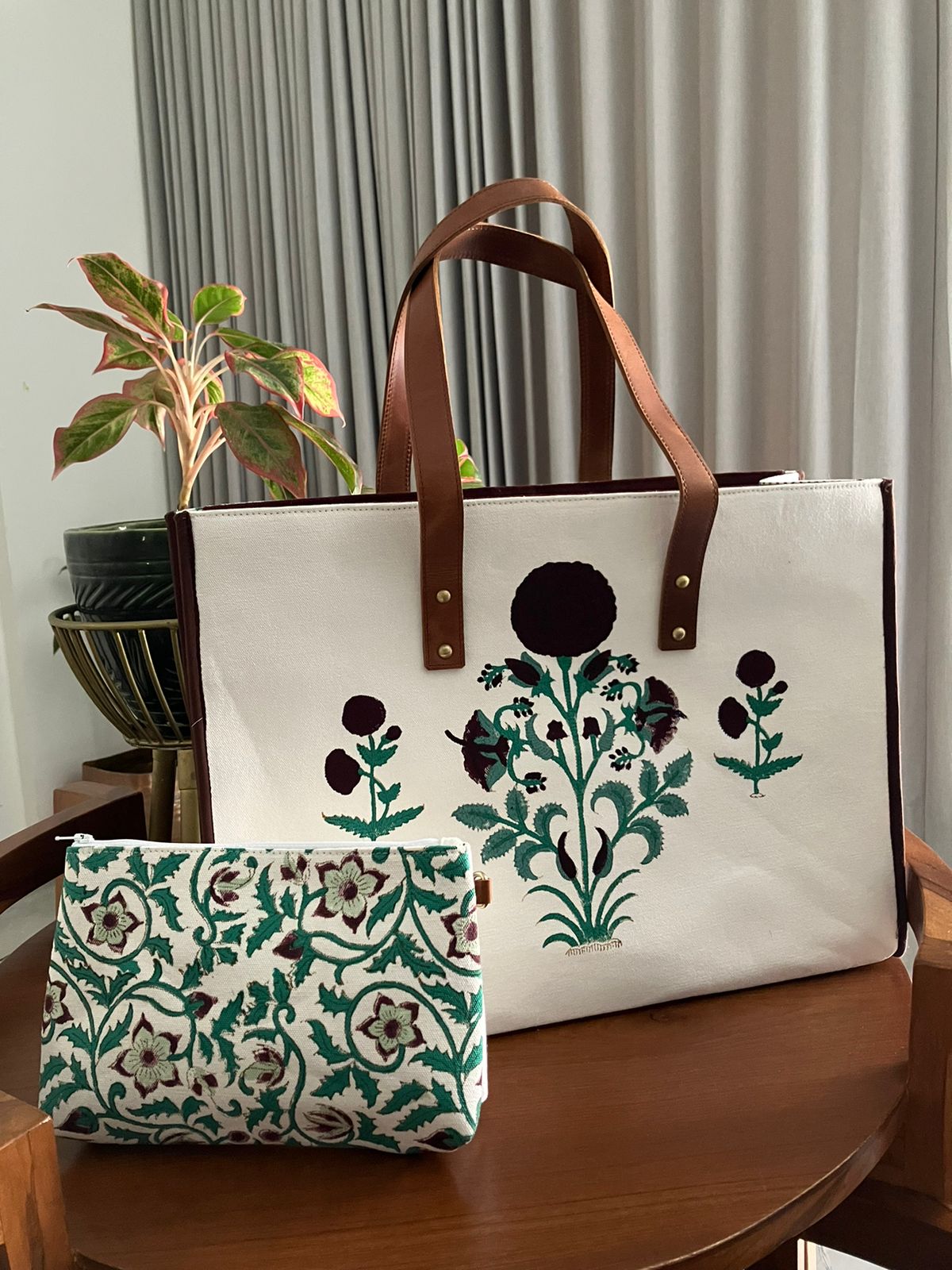 Artisanal Handblocked Totes - Image 5