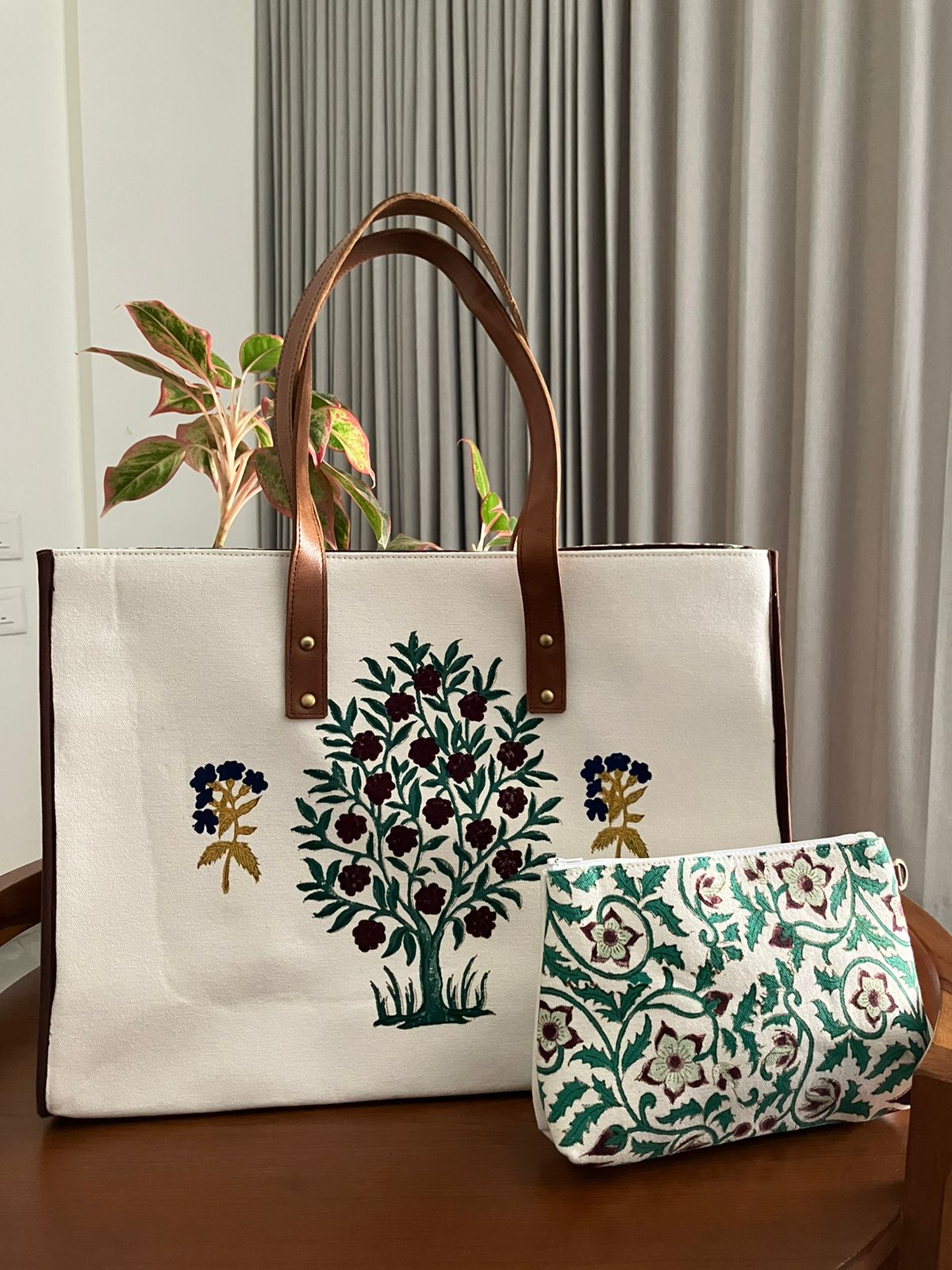 Artisanal Handblocked Totes - Image 5