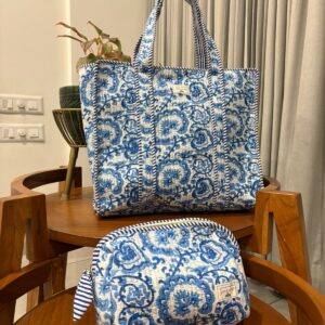 Zipper Tote Bag + Travel Pouch