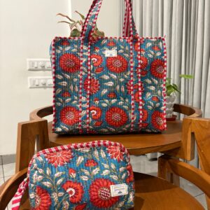 Zipper Tote Bag + Matching Pouch