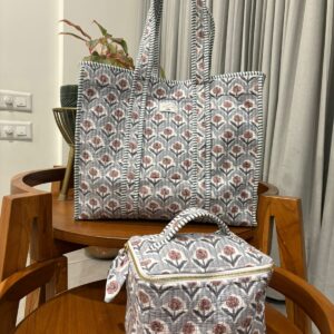 Zipper Tote Bag + Matching Vanity