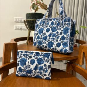 Mini Tote Bag + Matching Flat Pouch