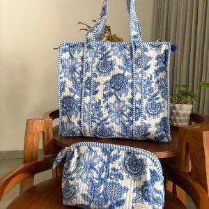 Zipper Tote Bag + Travel Pouch