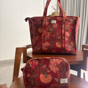 Zipper Tote Bag + Travel Pouch