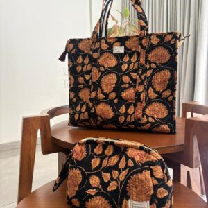Zipper Tote Bag + Travel Pouch