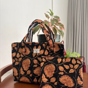 Mini Tote Bag + Matching Flat Pouch