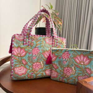 Mini Tote Bag + Matching Flat Pouch