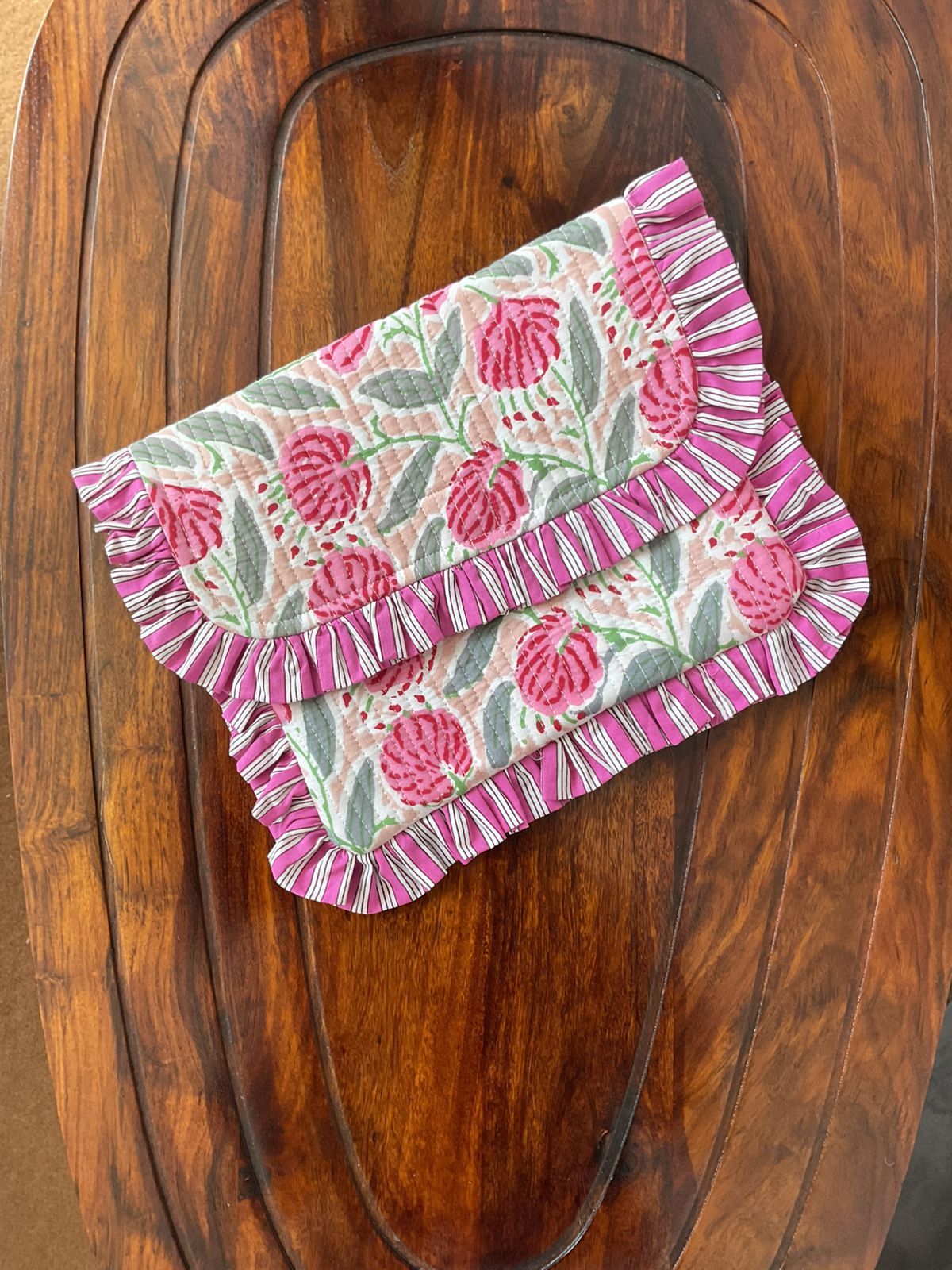 Frill Clutch Pouch