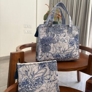 Mini Tote Bag + Matching Flat Pouch
