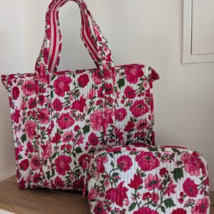 Zipper Tote Bag + Matching Pouch