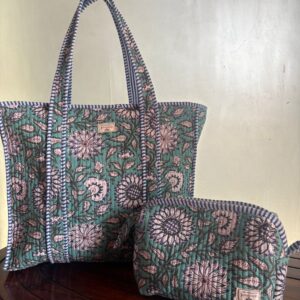 Zipper Tote Bag + Matching Pouch