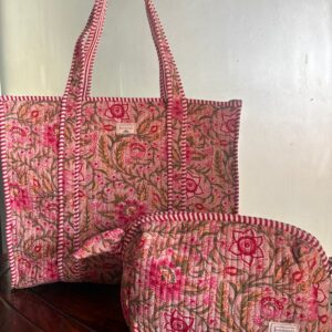 Zipper Tote Bag + Matching Pouch