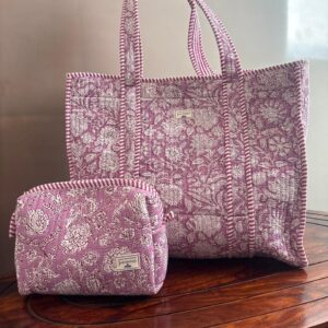 Zipper Tote Bag + Matching Pouch