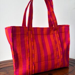 Slim Tote Bag with Magnetic Button