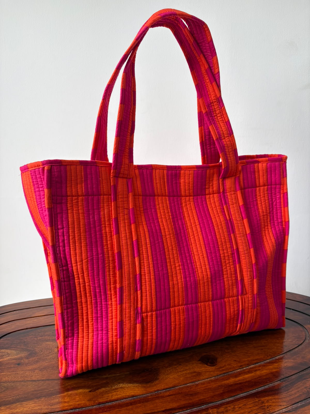 Slim Tote Bag with Magnetic Button