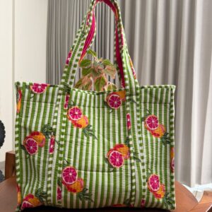 Slim Tote Bag with Magnetic Button