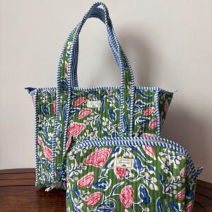 Midi-Tote Bag + Travel Pouch
