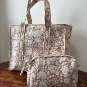 Zipper Tote Bag + Matching Pouch