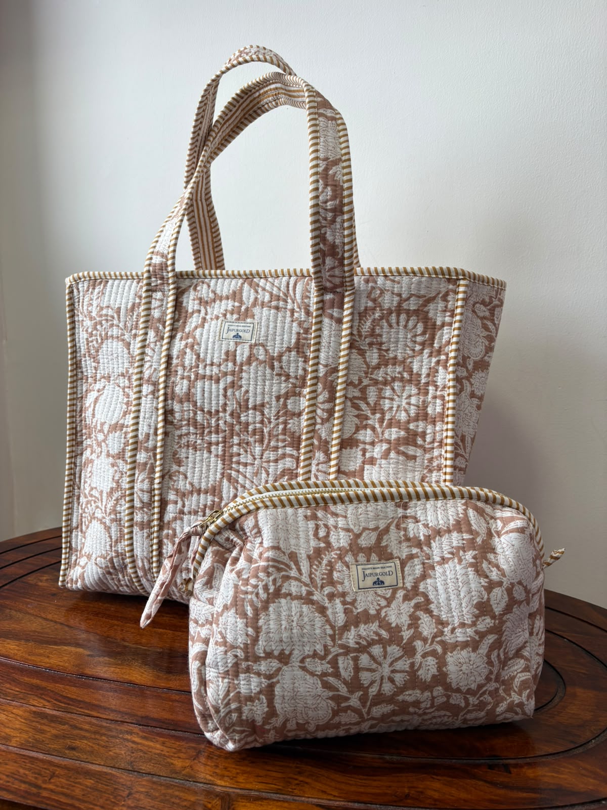 Zipper Tote Bag + Matching Pouch