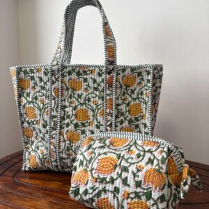 Zipper Tote Bag + Matching Pouch