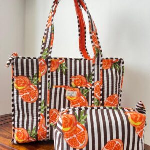 Zipper Tote Bag + Matching Pouch