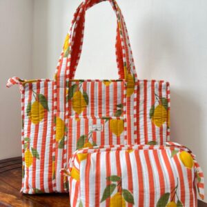Zipper Tote Bag + Matching Pouch