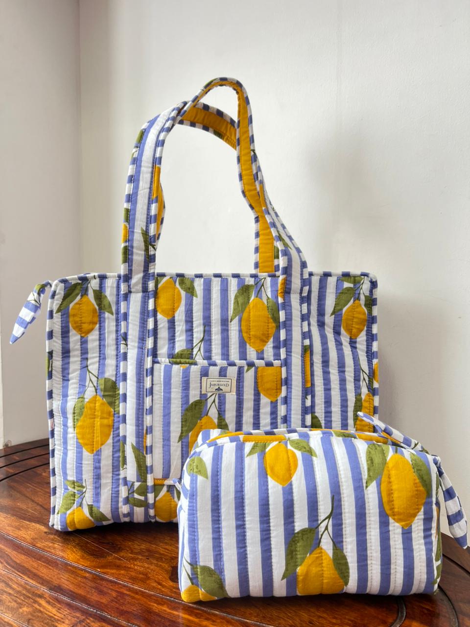 Zipper Tote Bag + Matching Pouch