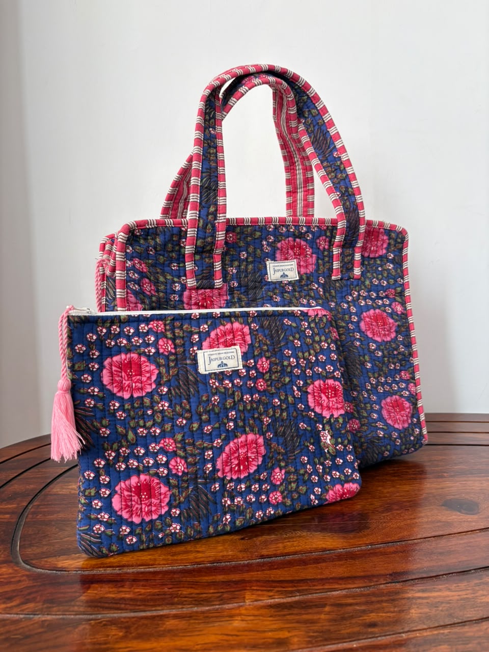 Mini Tote Bag + Matching Flat Pouch