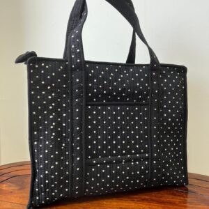 Zipper Tote Bags with Bottle Holder