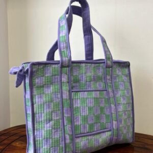 Zipper Tote Bags with Bottle Holder