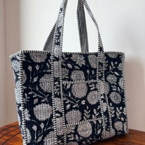 Zipper Tote Bags with Bottle Holder